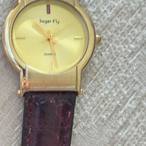 Sugar fly leather watch